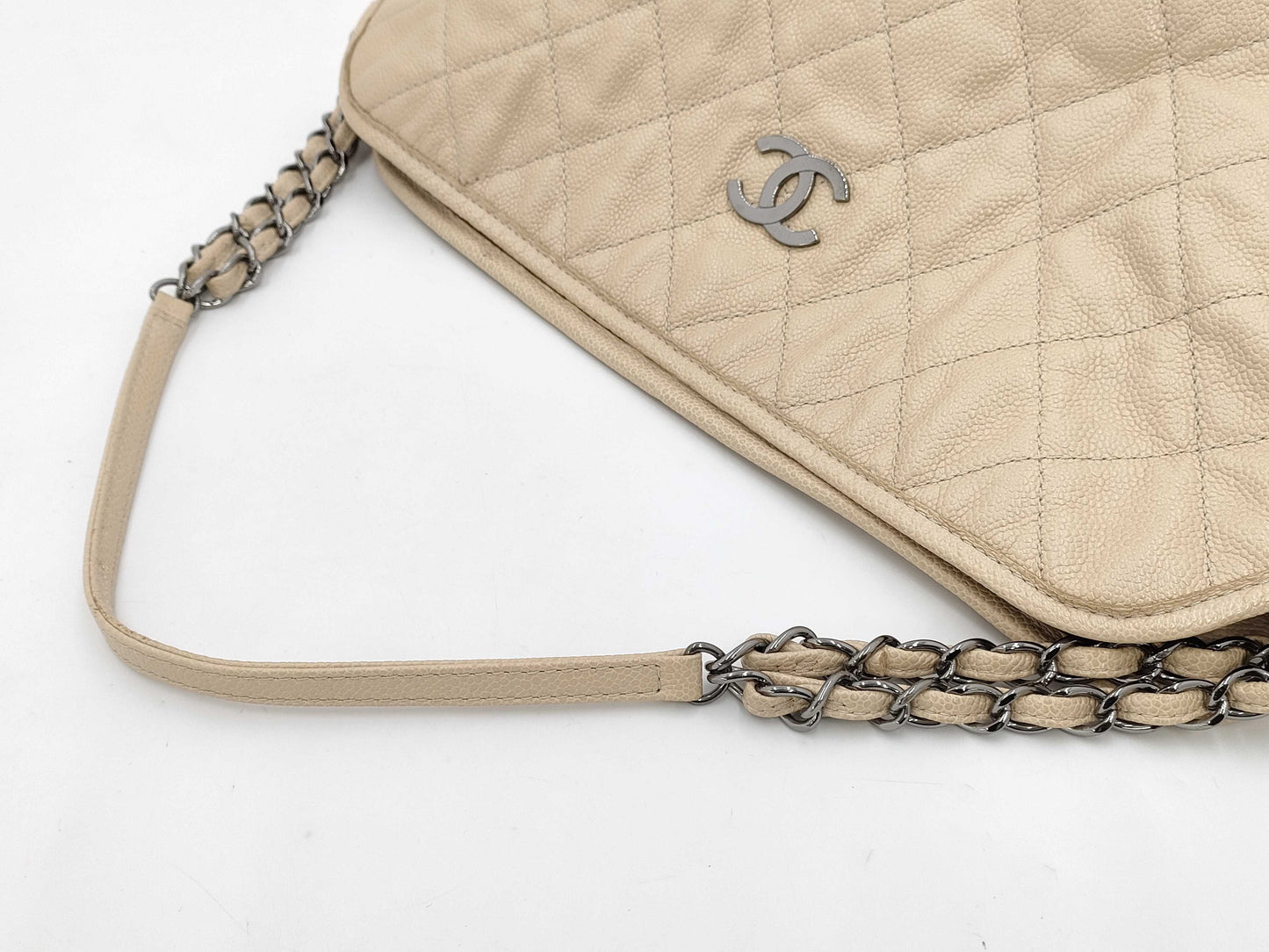 CHANEL Caviar Skin Matelasse Chain One Shoulder Bag, 20 Series, Accessories: Guarantee Card, Shoulder Bag