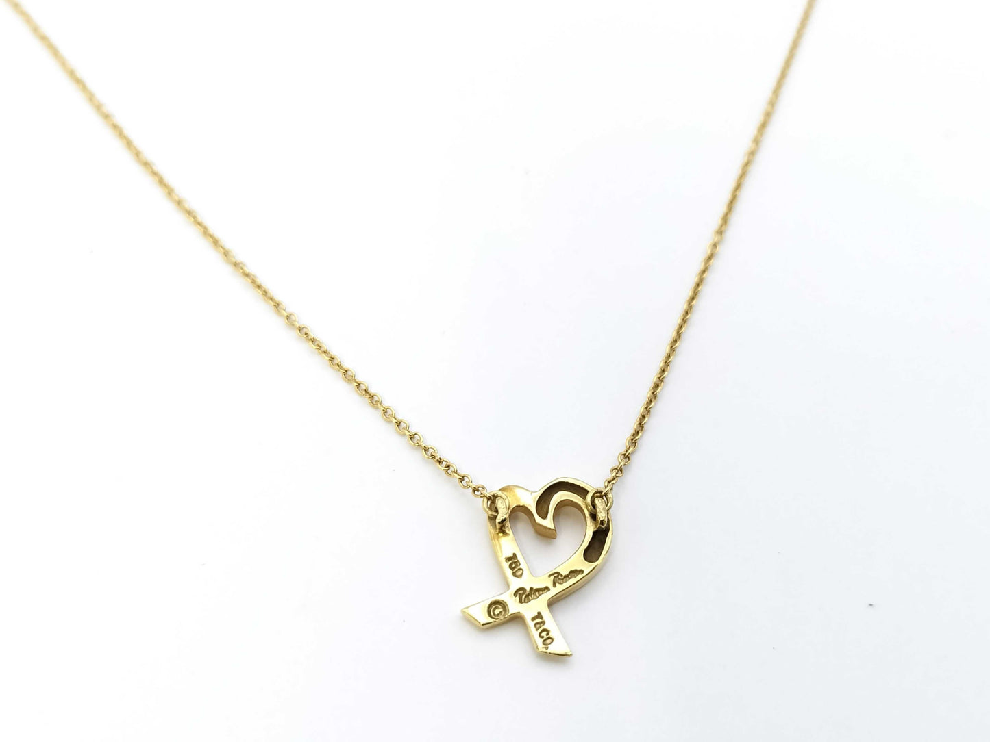 Tiffany & Co. Loving Heart Necklace in Yellow Gold 750, 2.9g