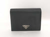 PRADA Nylon Prada Tessuto Triangle Logo Plate Bifold Wallet M505 Black Accessories: Box, Certificate of Authenticity