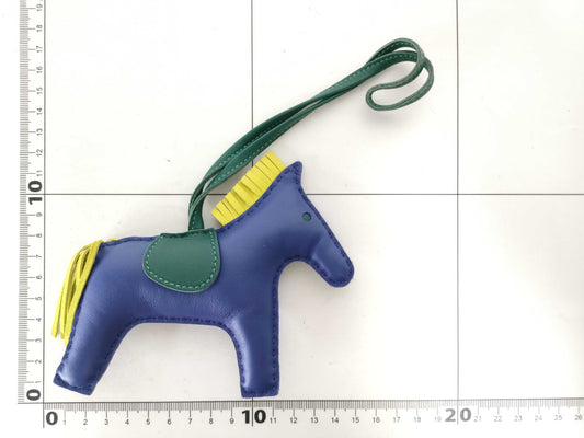 HERMES Rodeo GM Charm Anjou Milo Blue Electric x Malachite x Lime Other Accessories