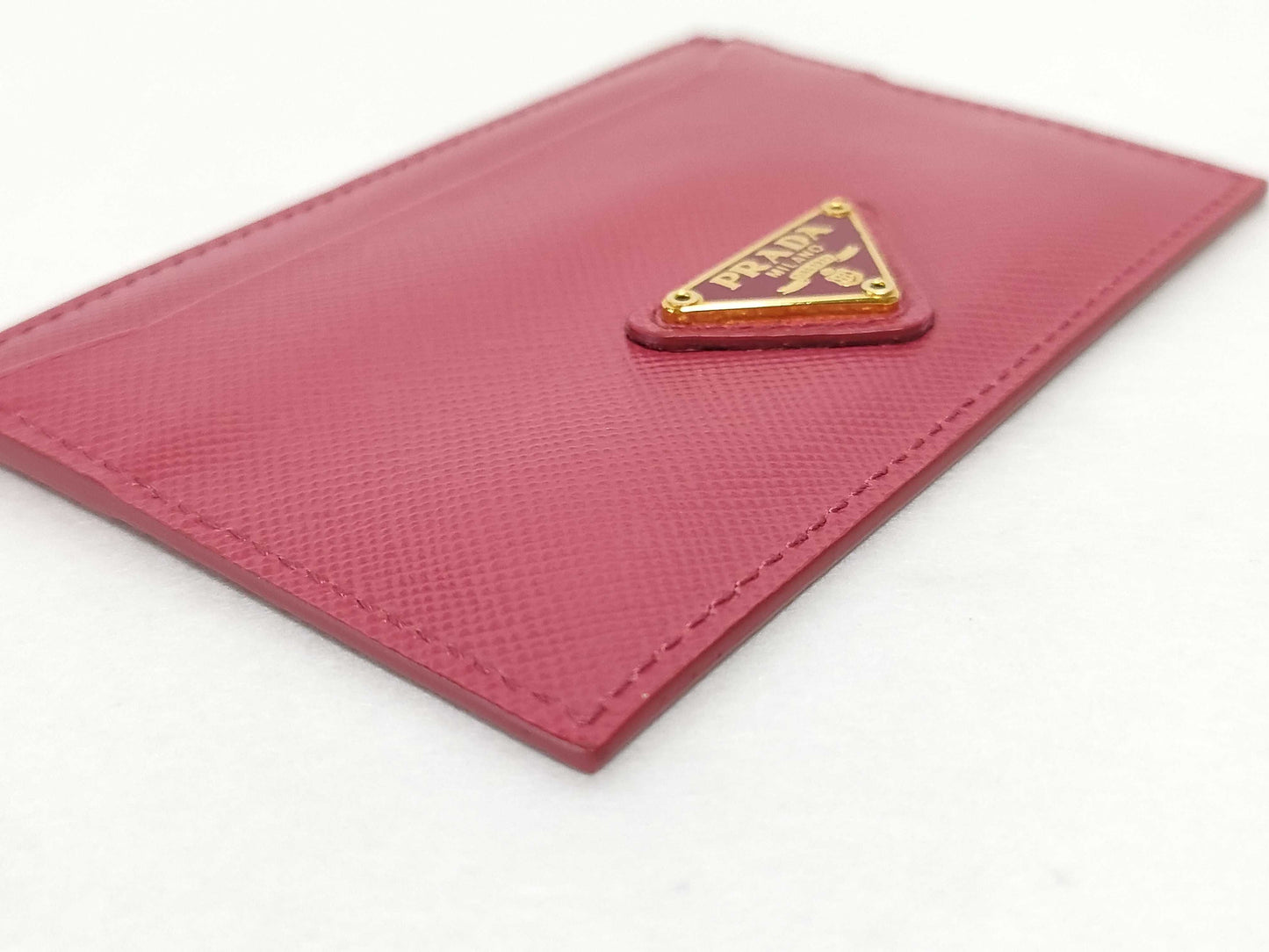 PRADA Saffiano Leather Card Case, Card Case, Pass Case, Business Card Case