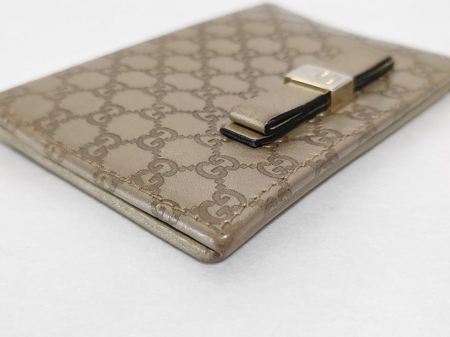 GUCCI Micro Guccissima Card Case, Card Case, Pass Case, Business Card Case