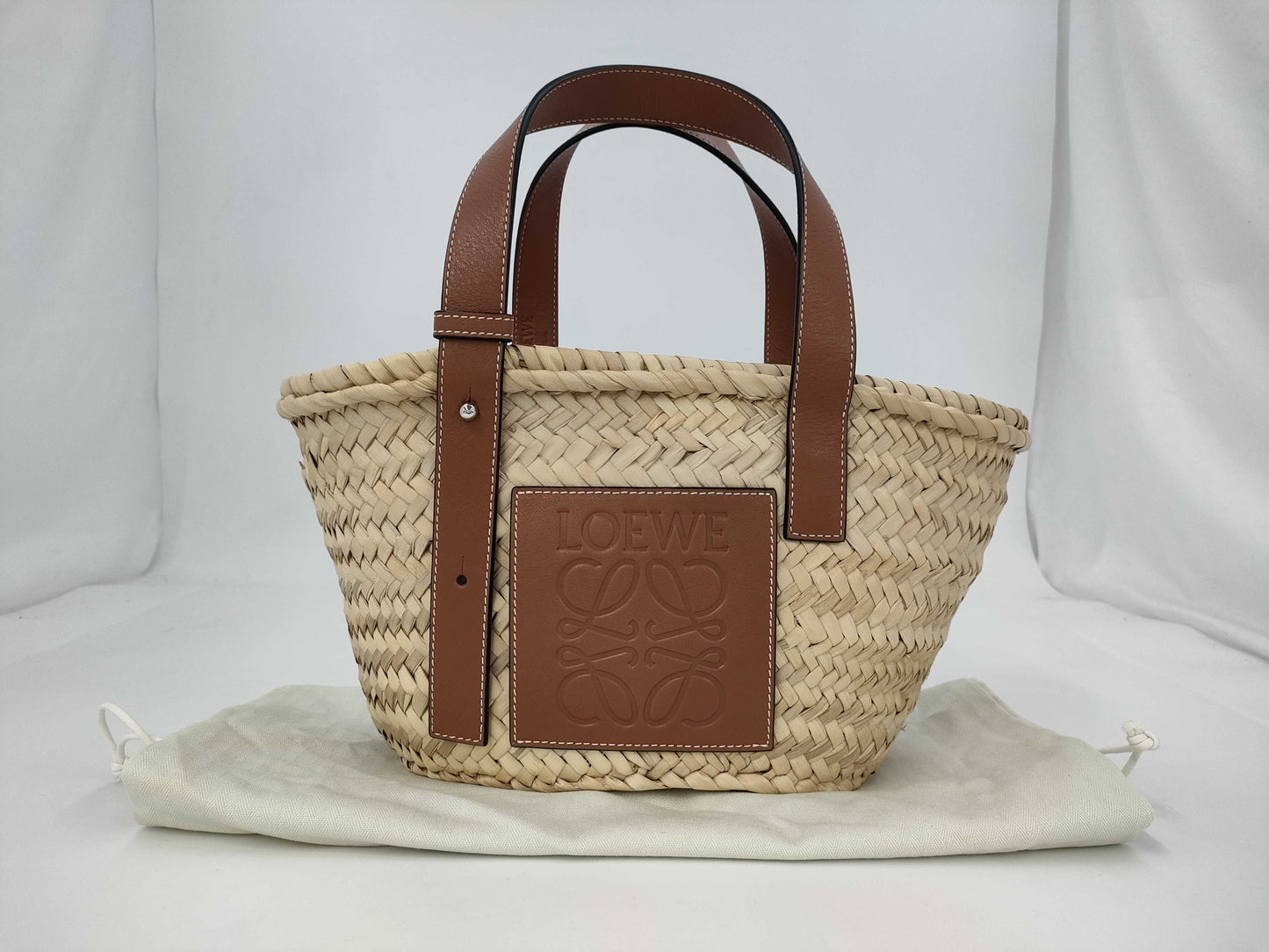 LOEWE Basket Small Raffia Handbag. Includes dust bag.