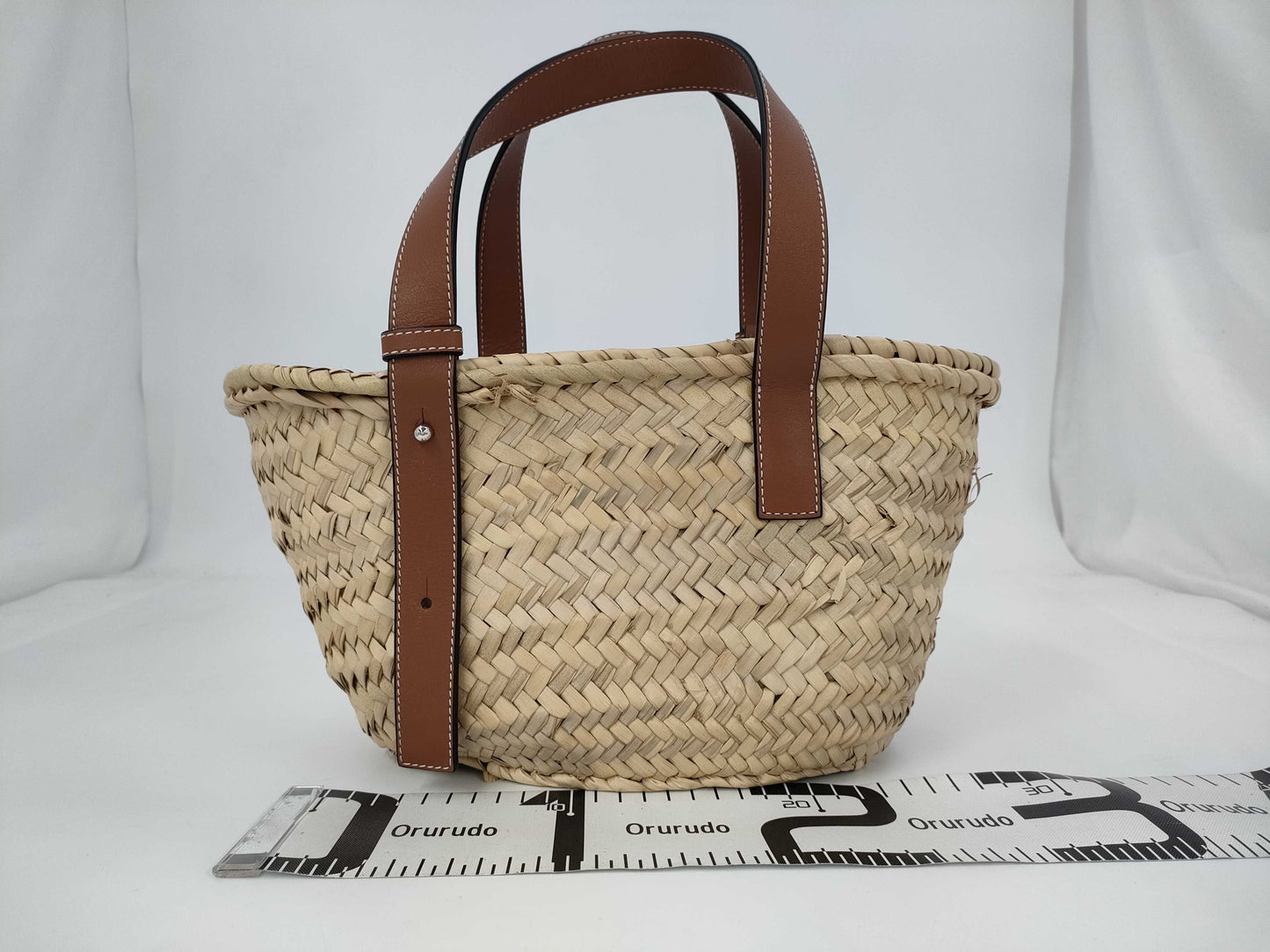 LOEWE Basket Small Raffia Handbag. Includes dust bag.