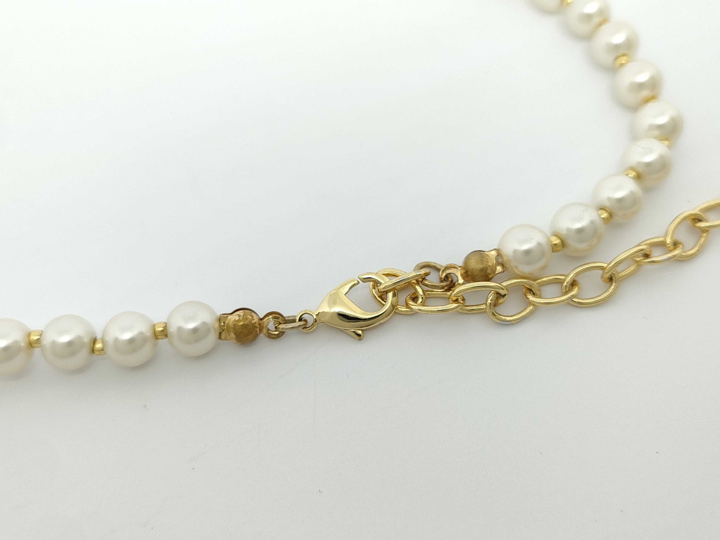 Dior Dior CD GP x Faux Pearl Necklace Necklace