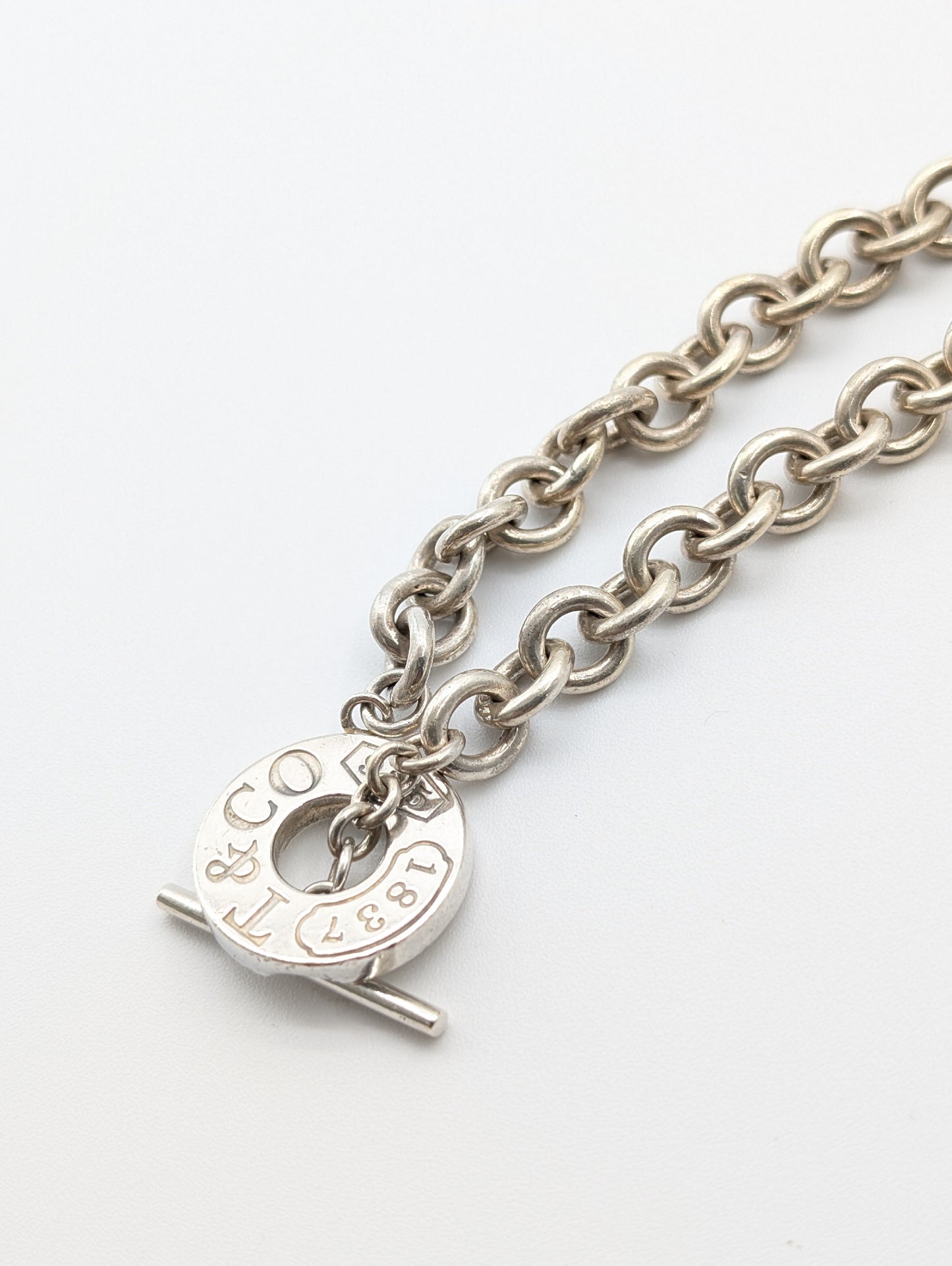 Tiffany & Co. Tiffany & Co. Narrow 1837 Toggle Bracelet, 925, 32.0g
