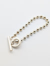 GUCCI Ball Chain Toggle 925 15.9g Bracelet/Bangle