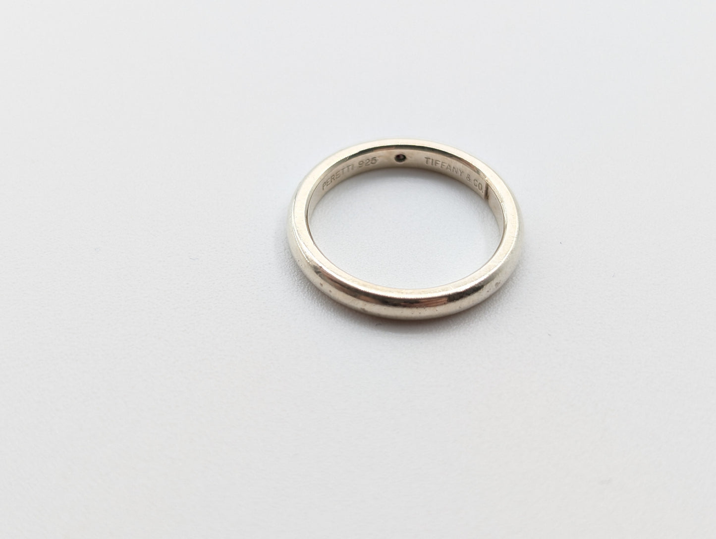 Tiffany & Co. Stacking Band Ring with Diamonds, 925, Size 11, 2.7g