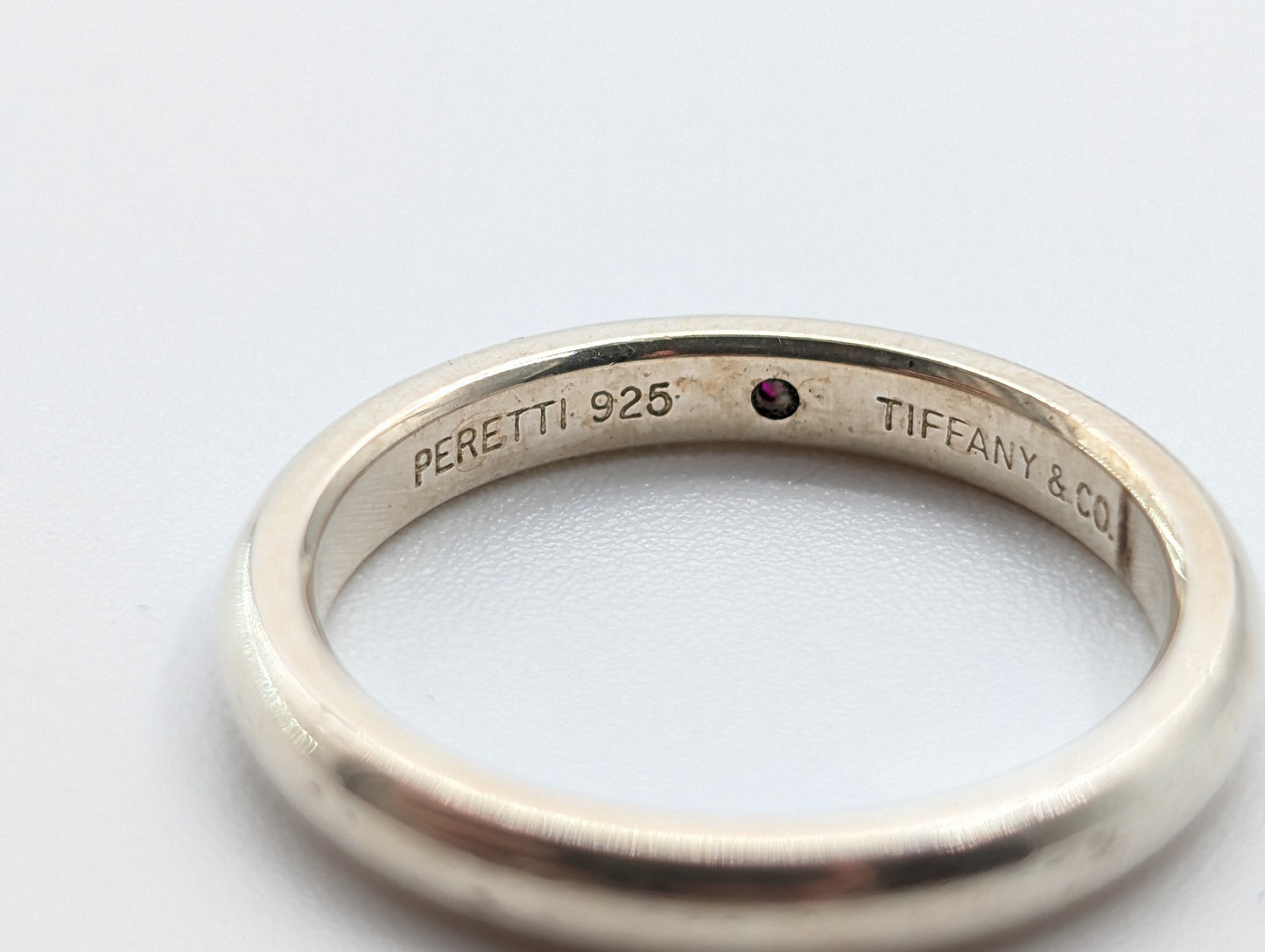 Tiffany & Co. Stacking Band Ring with Diamonds, 925, Size 11, 2.7g