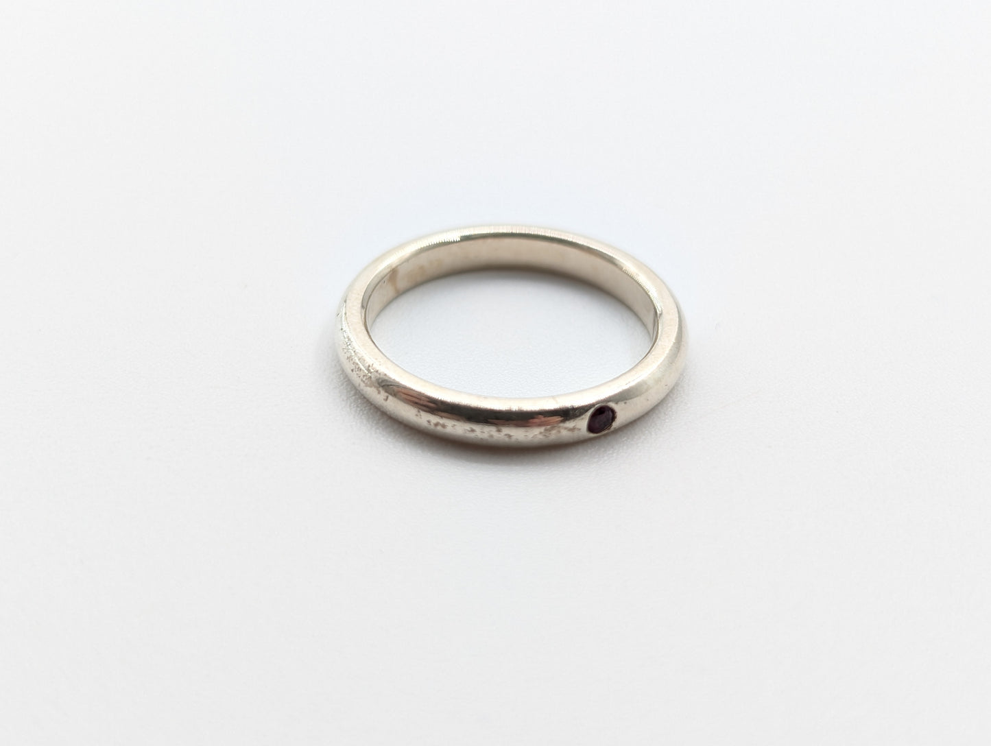 Tiffany & Co. Stacking Band Ring with Diamonds, 925, Size 11, 2.7g