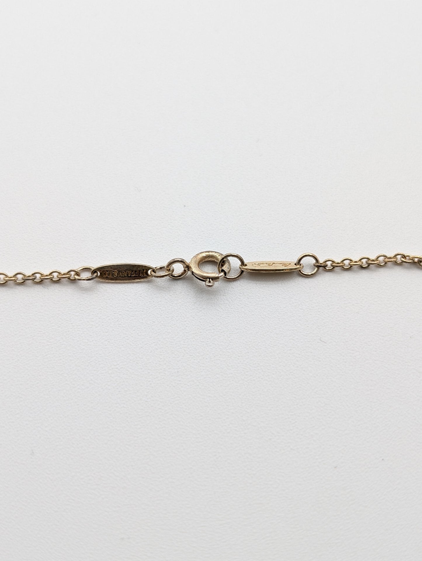 Tiffany & Co. Open Heart Necklace with Current Clasp, 925, 7.1g