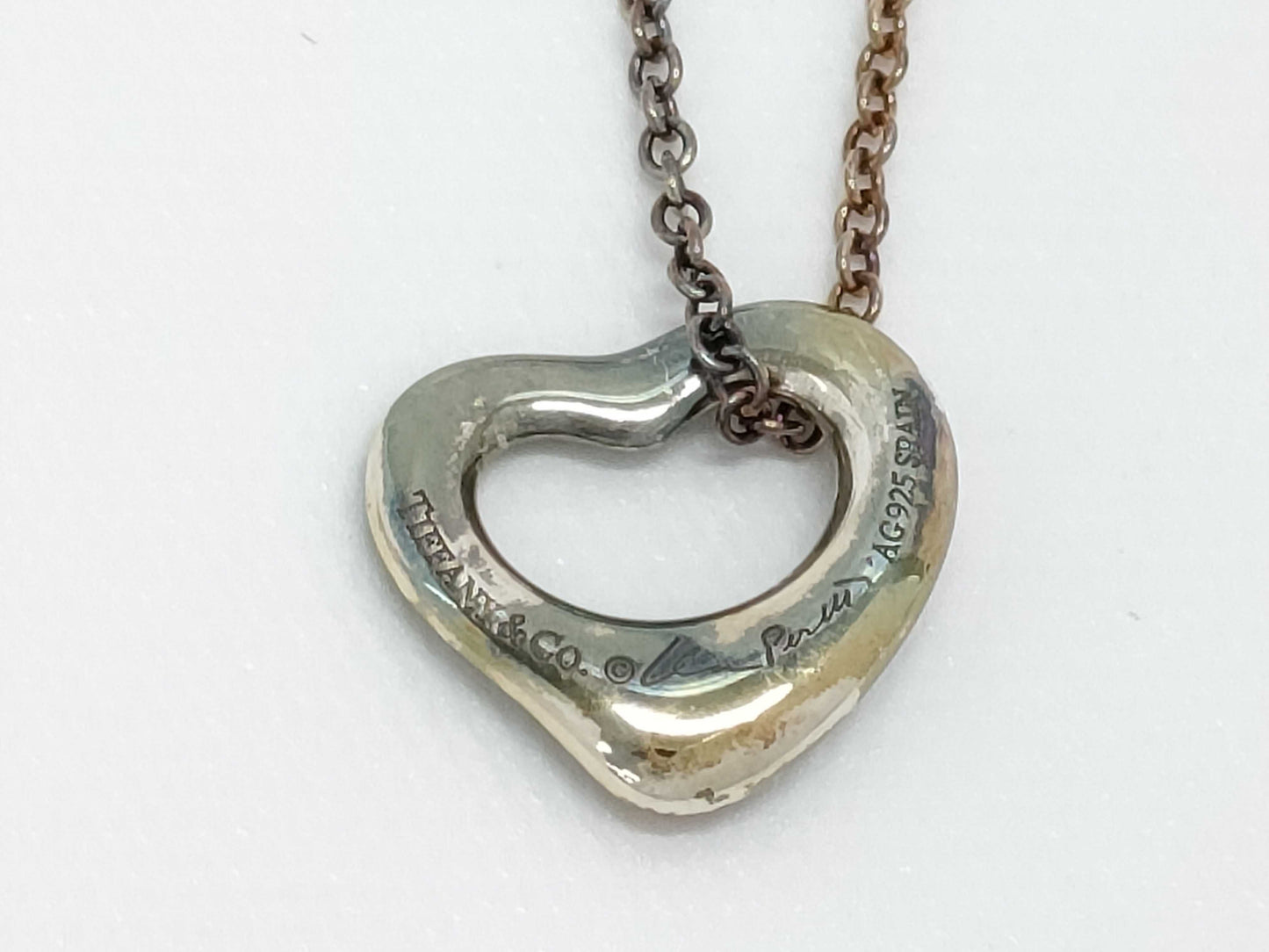 Tiffany & Co. Open Heart 2.1g SV925 Necklace