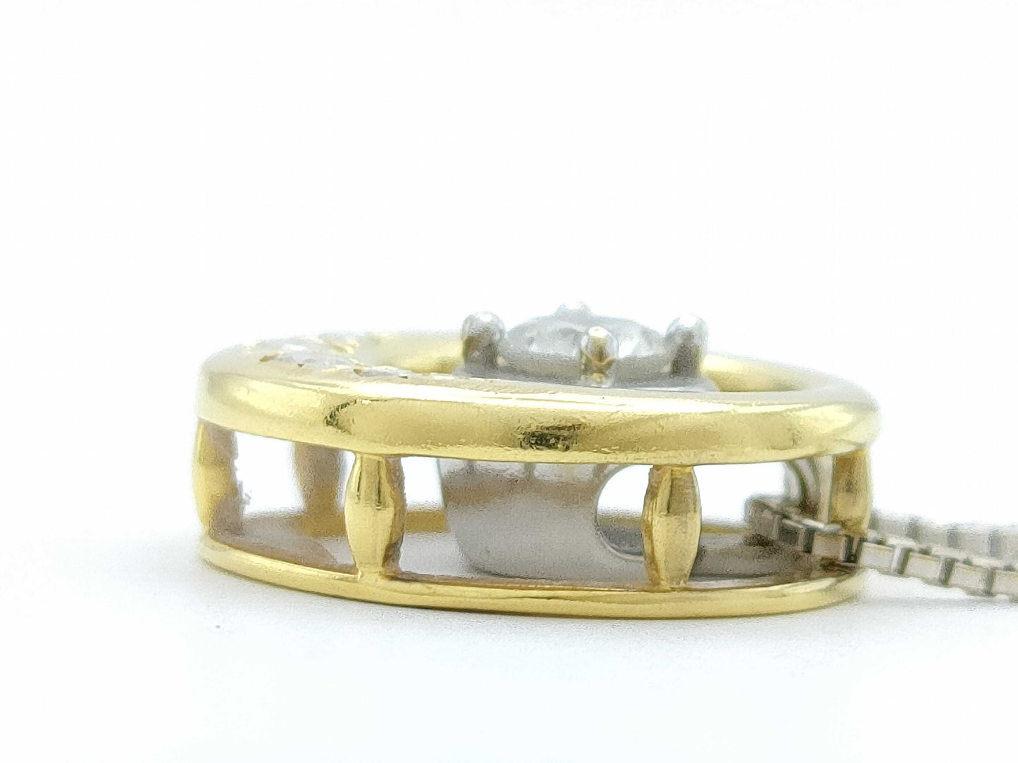 TASAKI D0.18ct FD0.09ct 750/K18WG 4.9g Necklace
