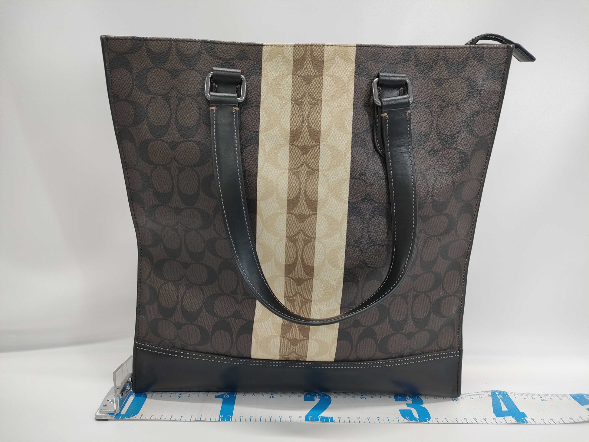 COACH 2-Way Shoulder Bag Brown Tote Bag