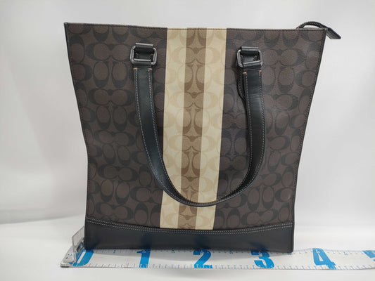 COACH 2-Way Shoulder Bag Brown Tote Bag
