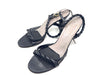 Dior Christian Dior Braided Strap Leather Black Sandals Size 5 1/2