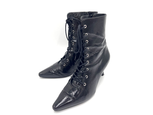 OTA 6749 Lace-up Short Boots Black Size 23cm Other Shoes