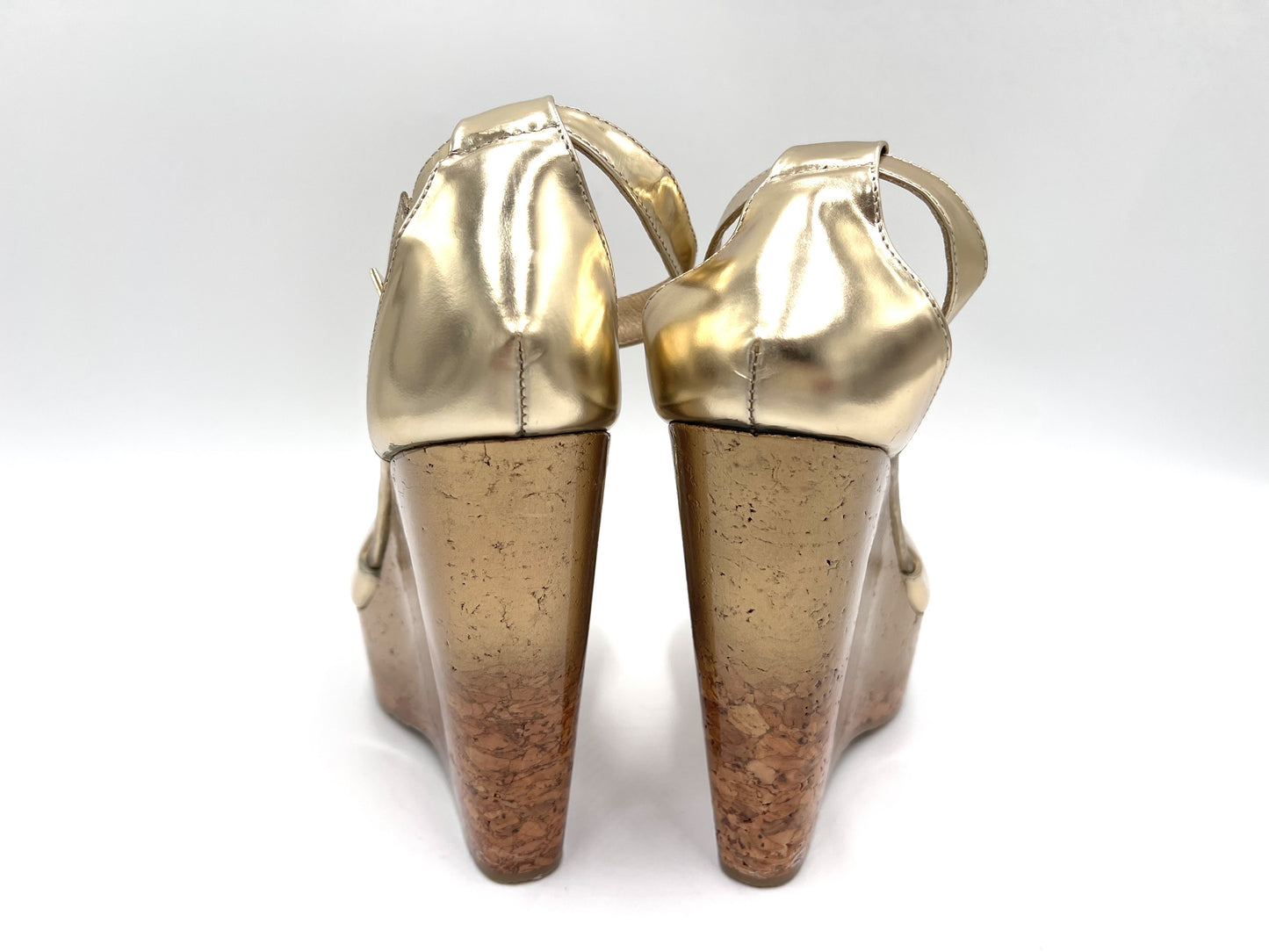 JIMMY CHOO JIMMY CHOO Wedge Sandals Gold Size 39 1/2 Sandals