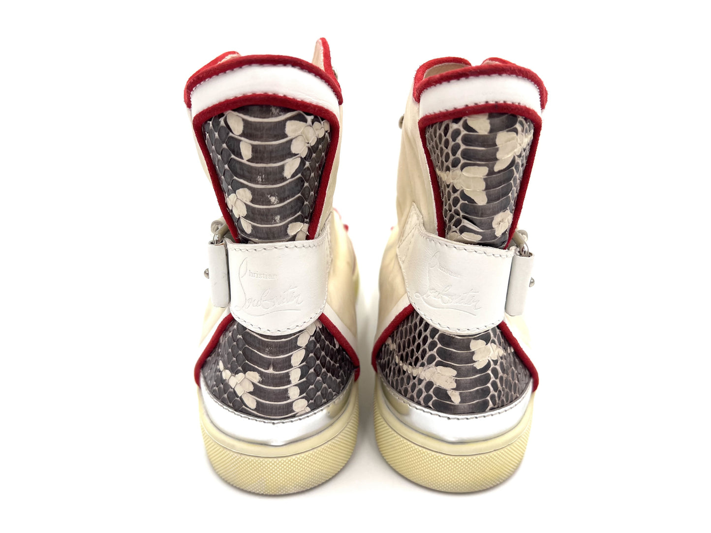 Christian Louboutin Christian Louboutin pony leather high-top sneakers, size 42