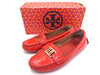 Tory Burch Patent Leather Driving Shoes, Red, Size 7.5, Loafers