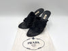PRADA Prada Beaded Embroidered Sandals Black Size 37 Sandals