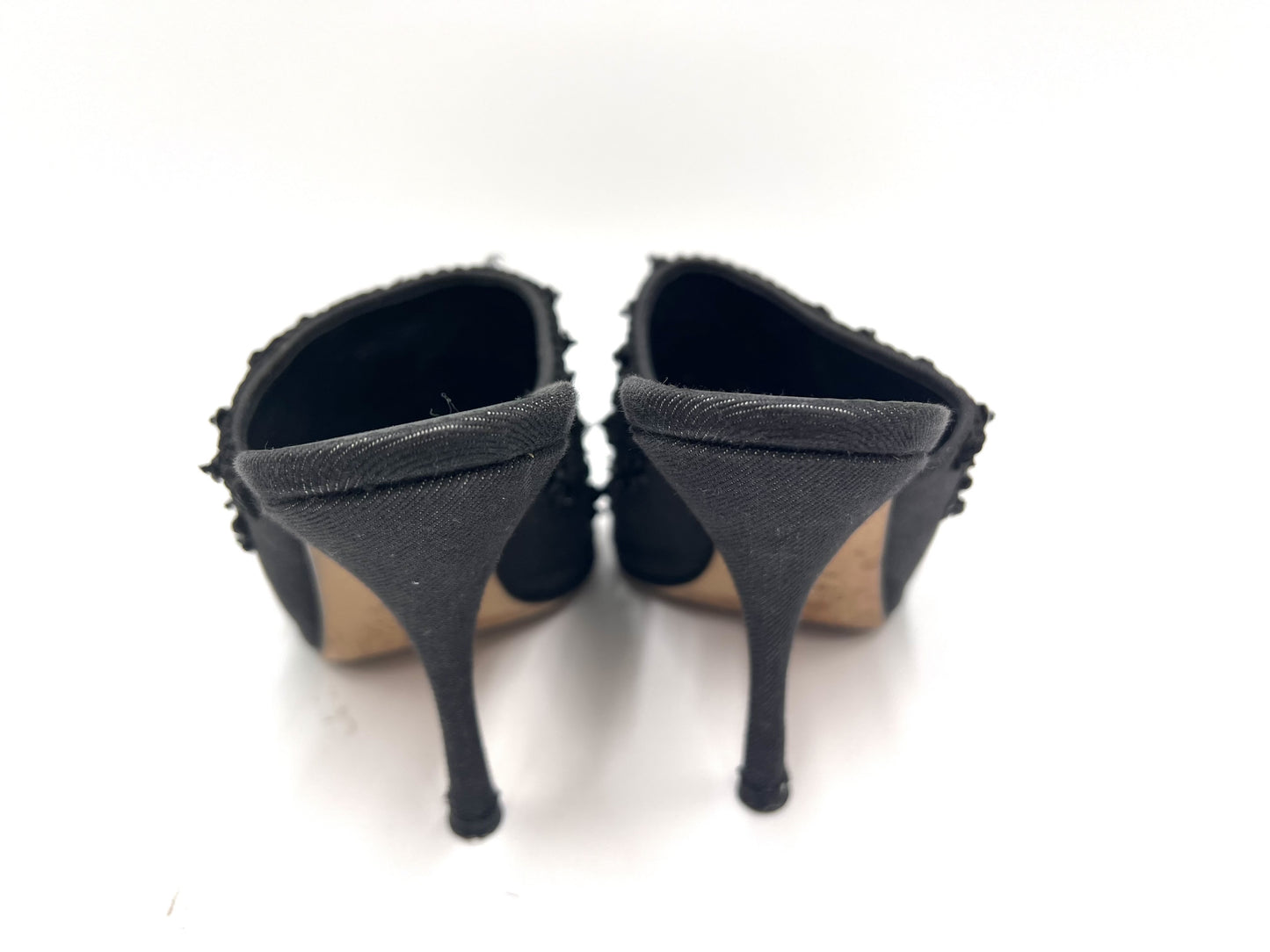 PRADA Prada Beaded Embroidered Sandals Black Size 37 Sandals