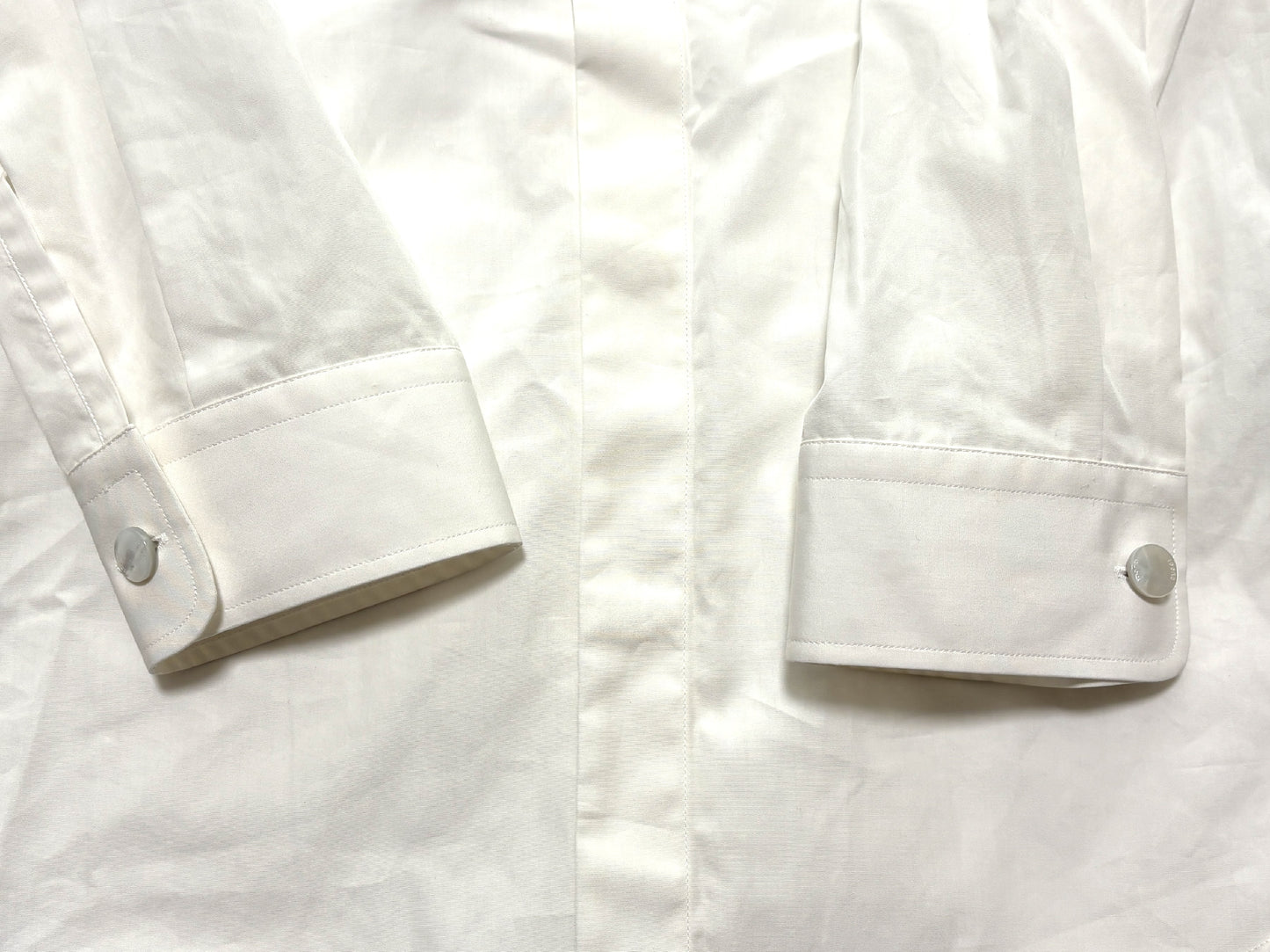 GUCCI 486153 21131 Dress Shirt with Cuffs, White, Size 38/15
