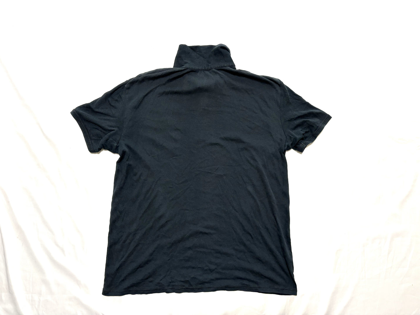 Armani Exchange Half-Zip Polo Shirt, Navy, Size L