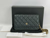 CHANEL Caviar Leather Chain Wallet in Black with Gold Hardware, KHGAAENK Random Plate, Authentic Store Purchase Receipt Included. Shoulder Bag