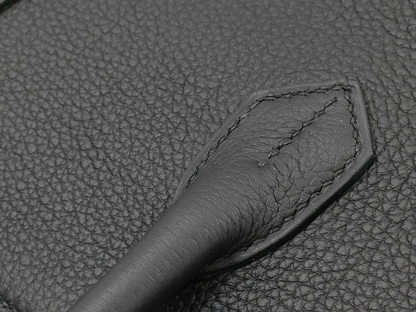 HERMES Birkin 30 Togo Black Handbag with Silver Hardware and W Stamp, Partially Removed Protective Sticker