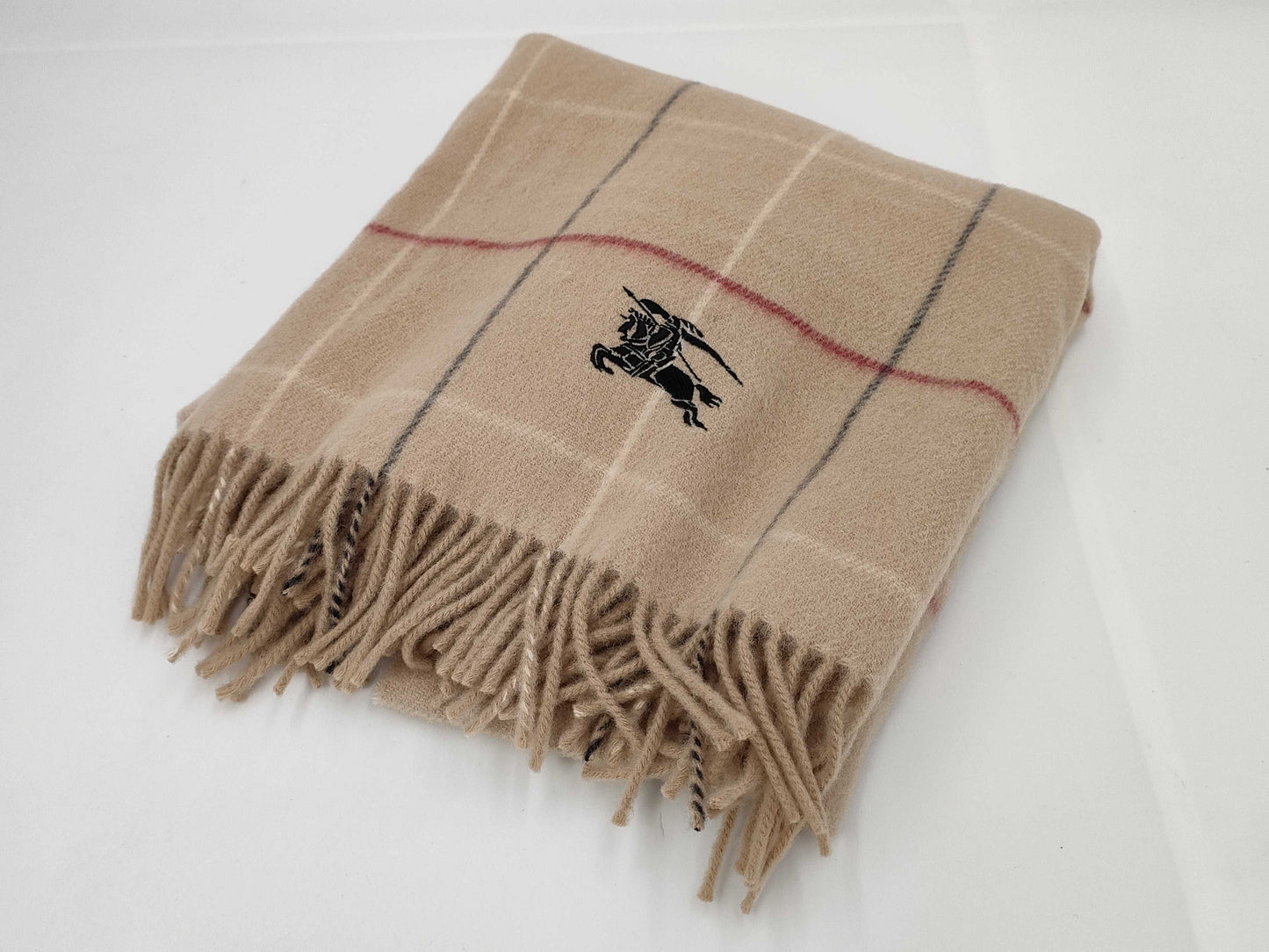 BURBERRY Unused Burberry Throw 100% Wool 65 x 120cm Other Accessories