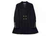 CHANEL Coco Button Double-Breasted Jacket Black Jacket
