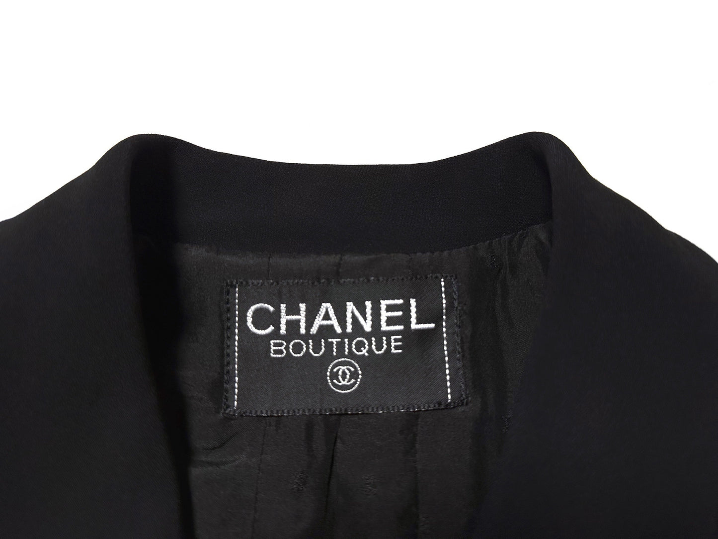 CHANEL Coco Button Double-Breasted Jacket Black Jacket