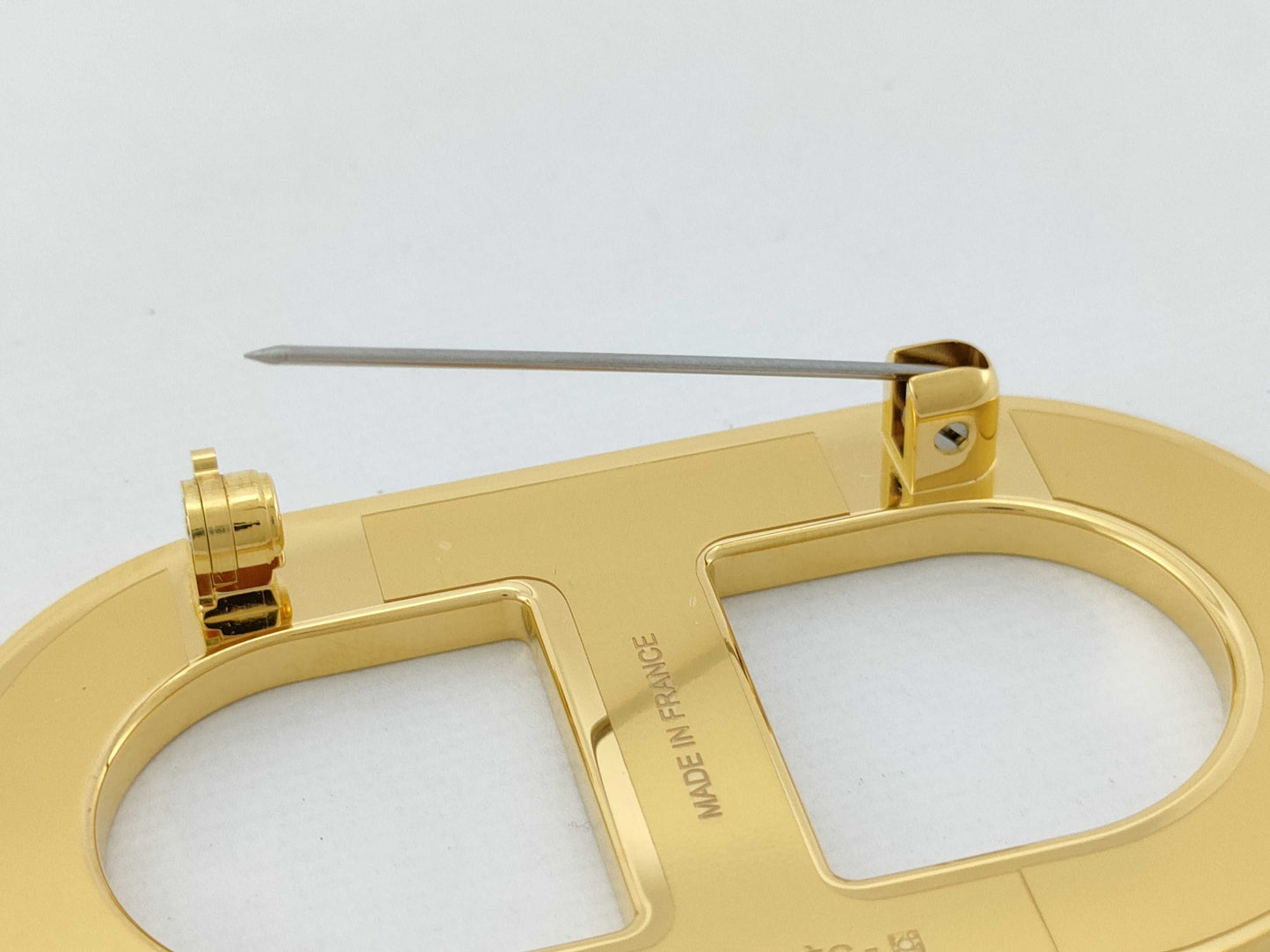 HERMES Chaine d'Ancre Brooch, Gold Hardware, Protective Film Included