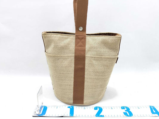 HERMES Saxo MM Handbag Toile H Handbag Handbag