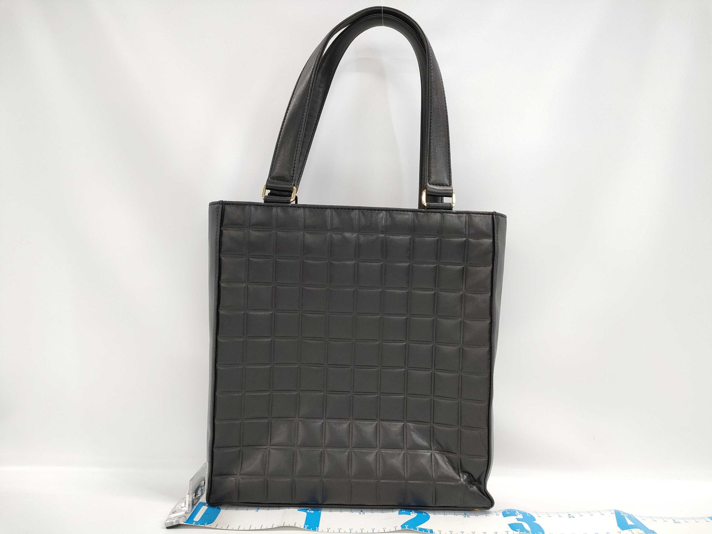 CHANEL Coco Mark Tote Bag with Chocolate Bar Sticker
