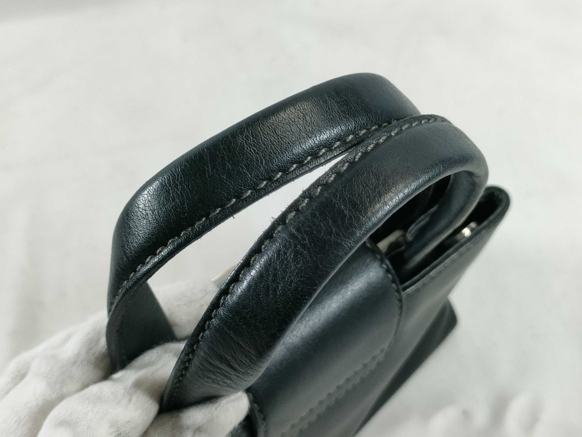 BVLGARI Bulgari Mini Handbag All Leather Black Handbag