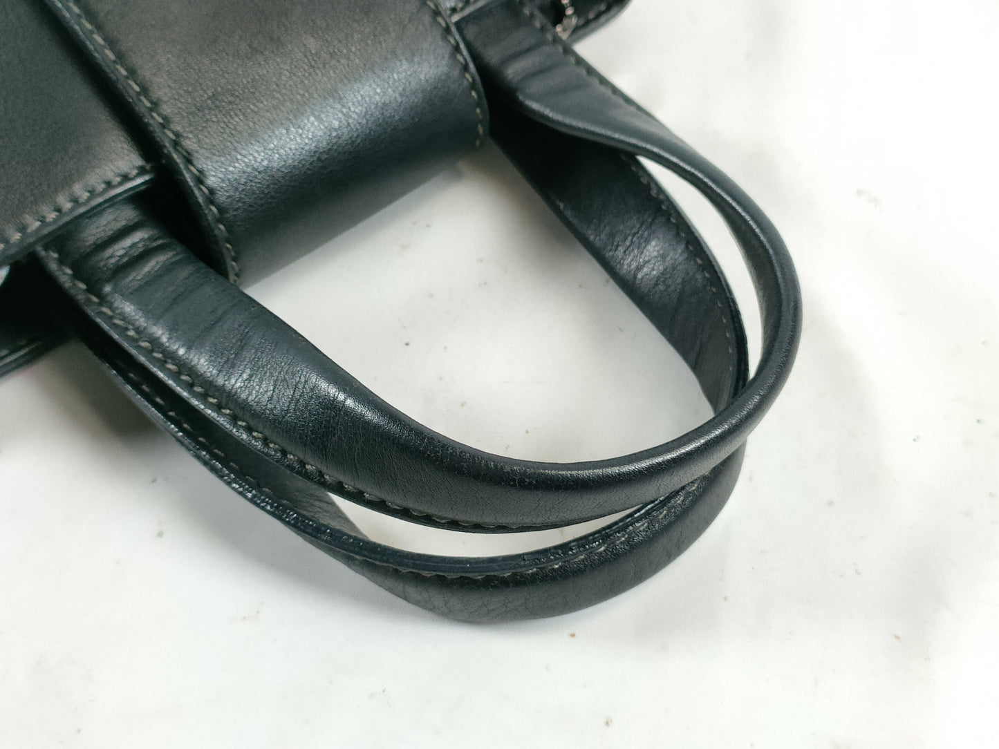 BVLGARI Bulgari Mini Handbag All Leather Black Handbag