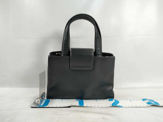 BVLGARI Bulgari Mini Handbag All Leather Black Handbag