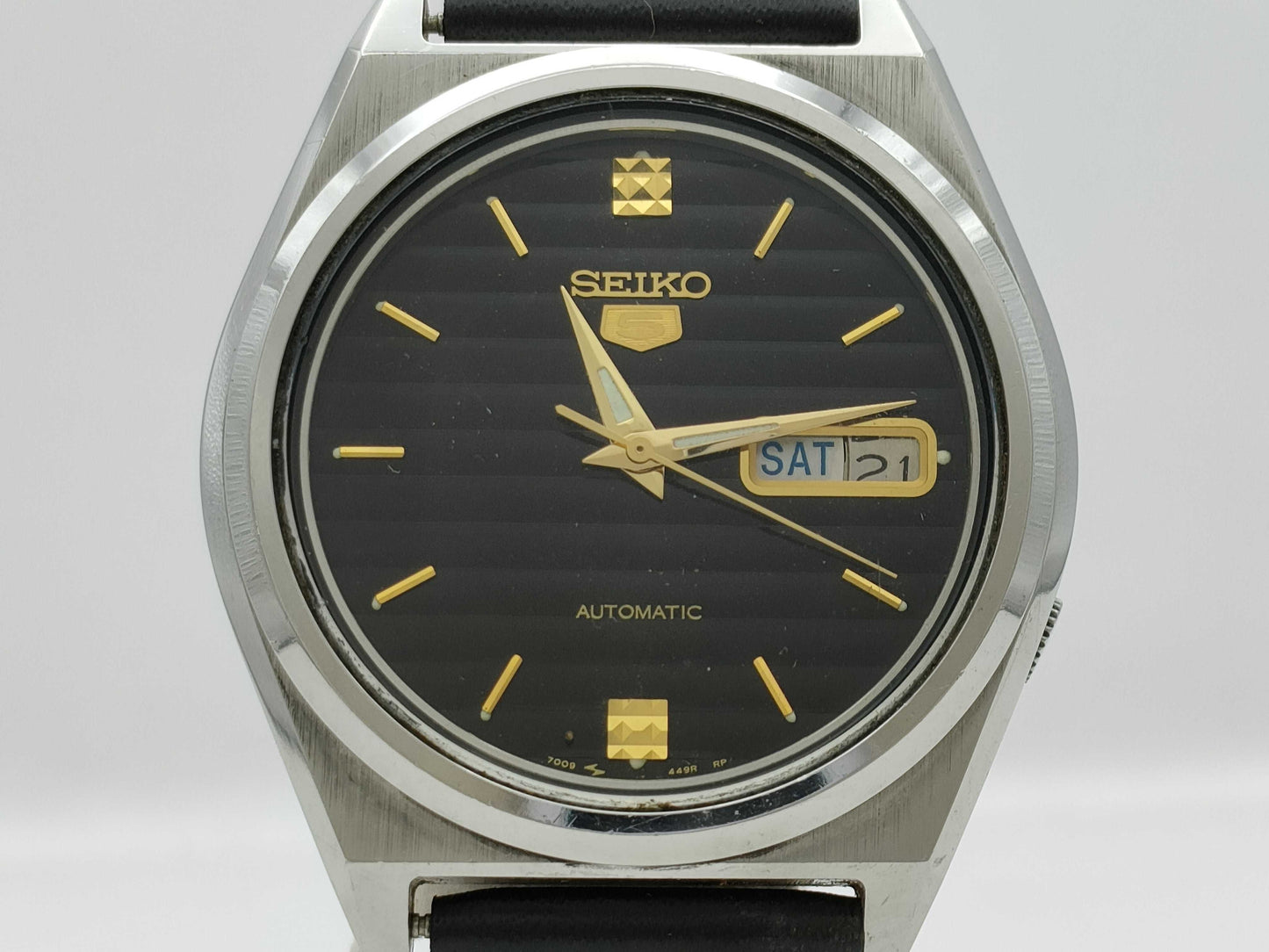 SEIKO 7009-876A 1D7336 Automatic Black Dial Men's Watch