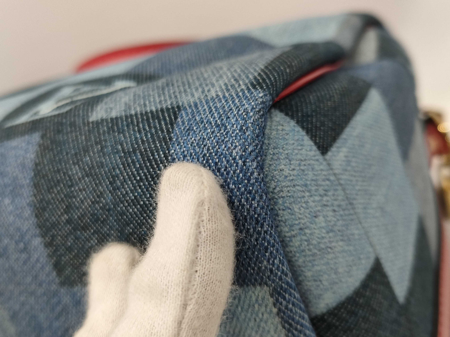 LOUIS VUITTON Speedy Bandouliere 30 Monogram Denim Patchwork Shoulder Bag M45041 MB4199
