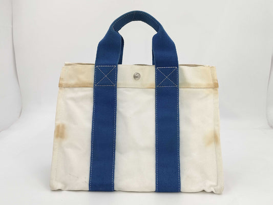 HERMES HERMES Bora Bora Tote Bag Handbag Canvas Yellowing Handbag