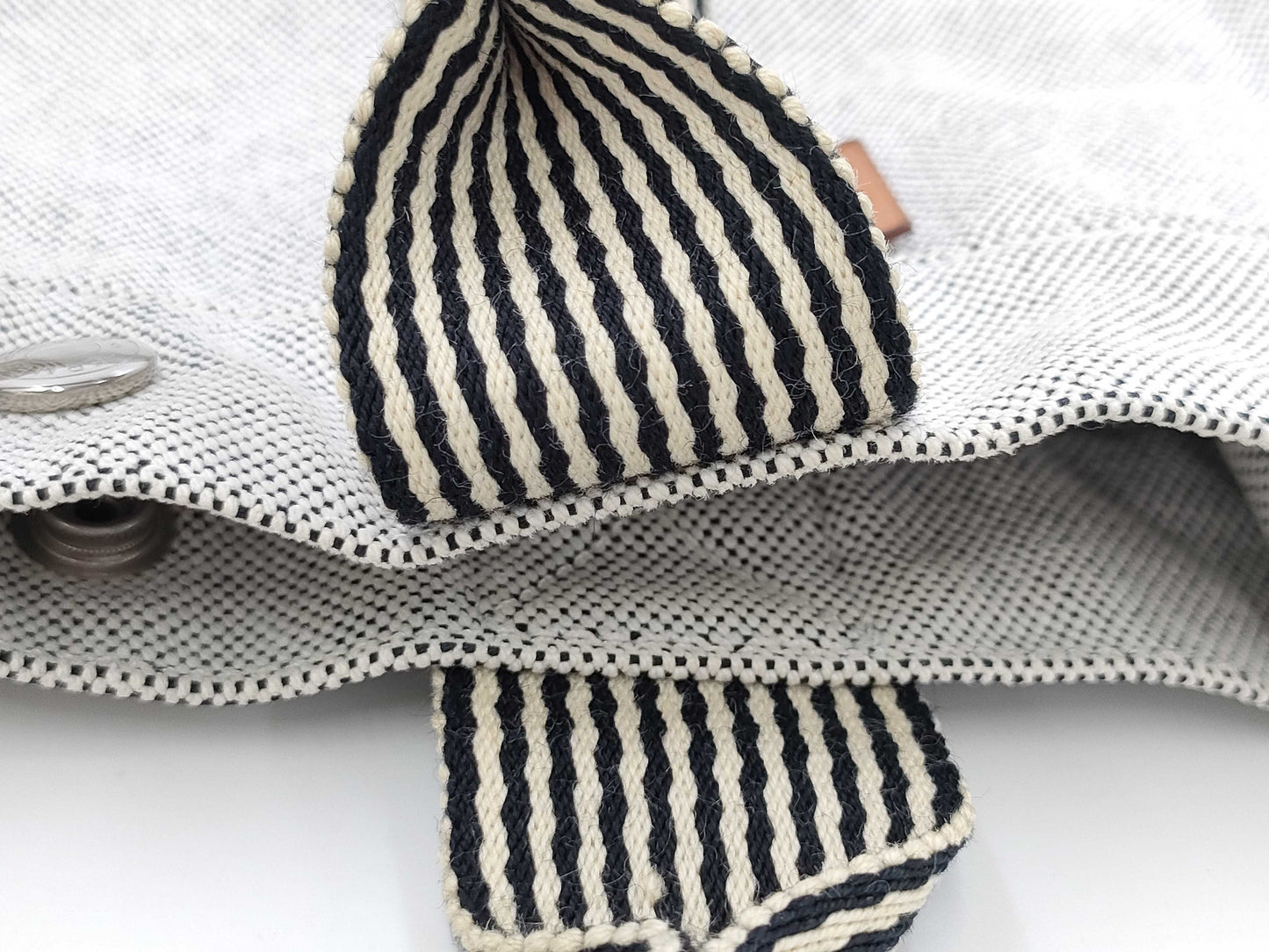 HERMES Foul Tote HERMES New Foul Tote PM New Foul Tote Foul Tote Tote Canvas Mini PM Gray x Black Handbag