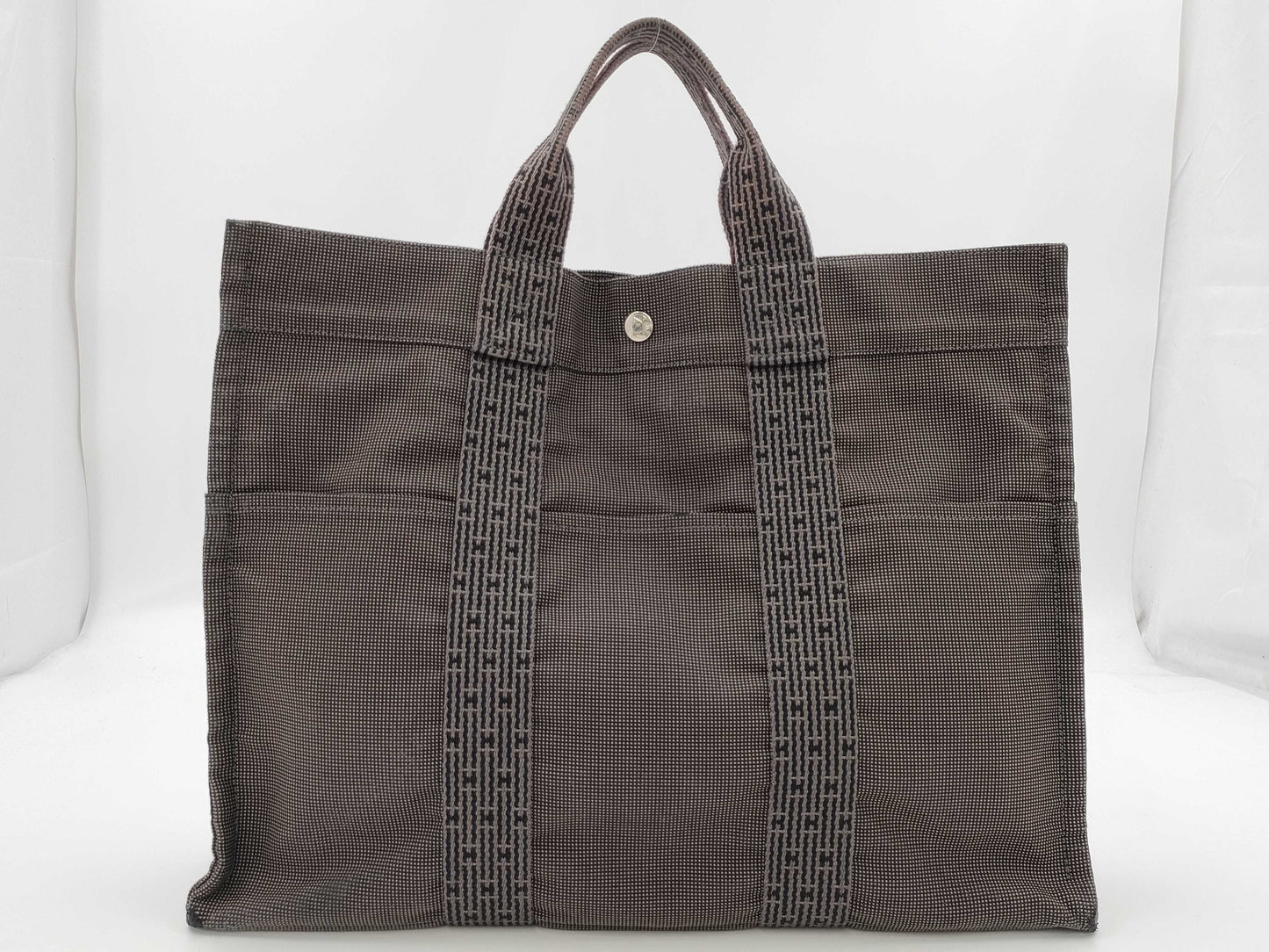 HERMES Air Line HERMES Air Line MM Tote Bag Handbag Black Gray Handbag