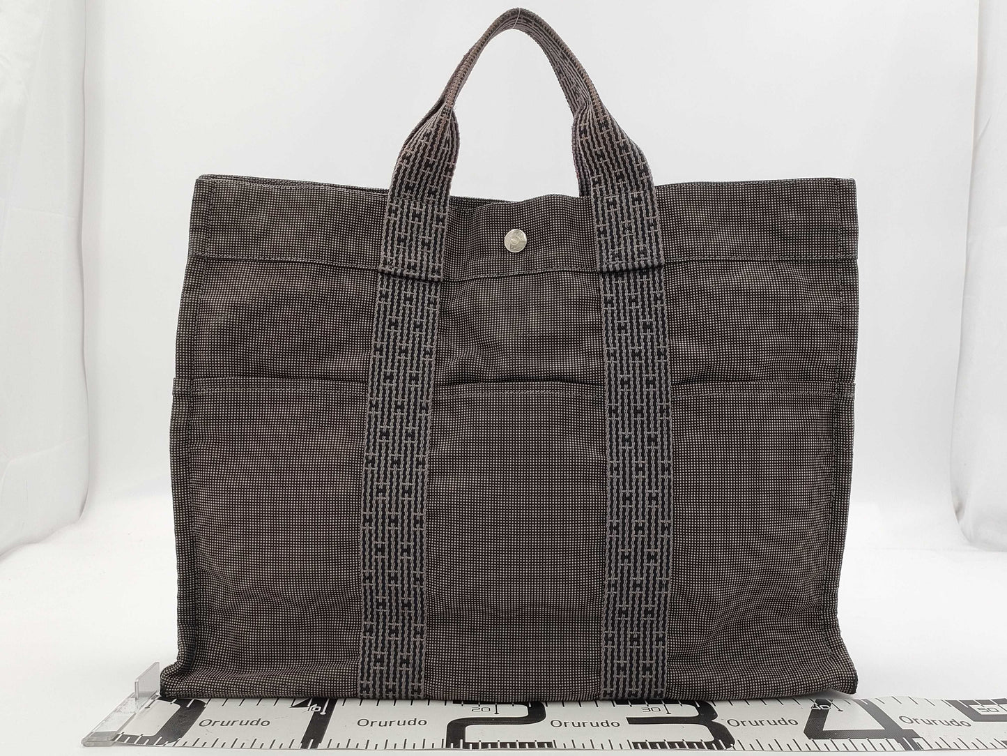 HERMES Air Line HERMES Air Line MM Tote Bag Handbag Black Gray Handbag
