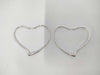 Tiffany & Co. Tiffany Elsa Peretti Open Heart Hoop Earrings, Large, Ag925, 11.3g