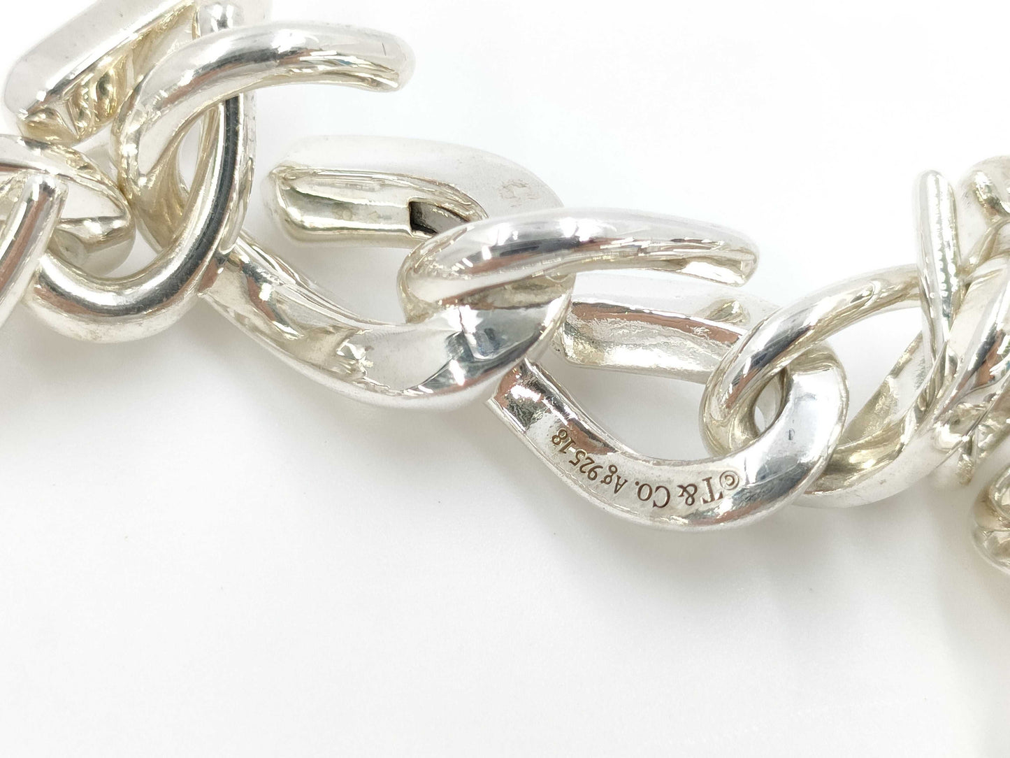 Tiffany & Co. Tiffany Forge Medium Link 22-Link Bracelet, Ag925, 39.9g