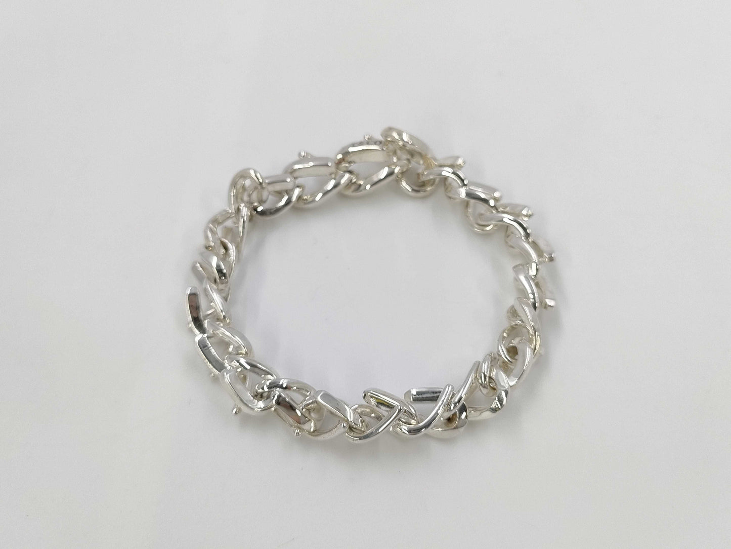 Tiffany & Co. Tiffany Forge Medium Link 22-Link Bracelet, Ag925, 39.9g