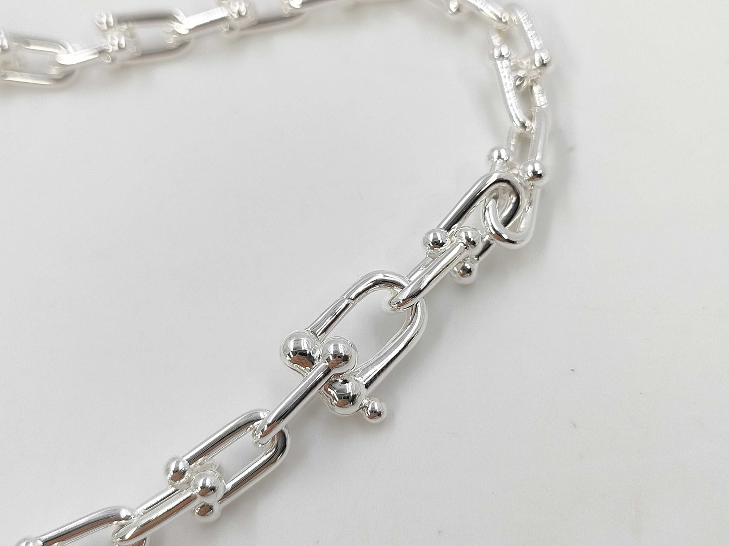 Tiffany & Co. Tiffany HardWear Small Link Necklace, Ag925, 40.8g
