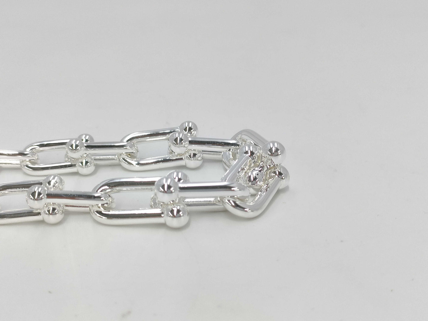 Tiffany & Co. Tiffany HardWear Graduated Link Necklace, Ag925, 102.3g